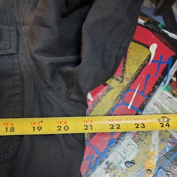 Gramercy black utility bomber jacket, size XL, zip-up, multiple pockets, light - Picture 5 of 9